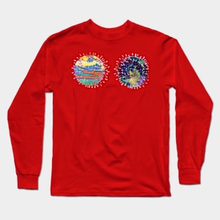 two world day and night Long Sleeve T-Shirt